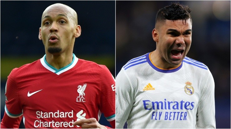 Fabinho of Liverpool and Casemiro of Real Madrid (Getty Images).