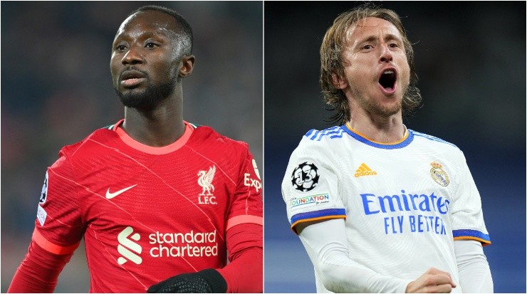 Naby Keita of Liverpool and Luka Modric of Real Madrid (Getty Images).