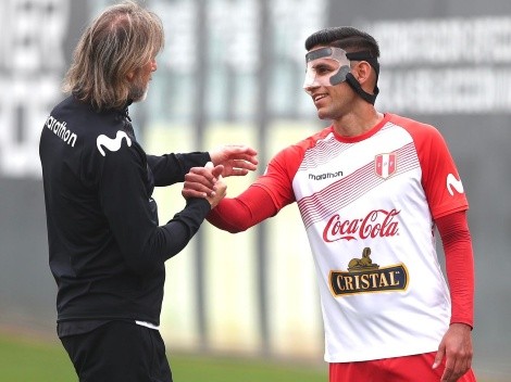 Luis Abram reapareció con máscara en la Selección de Perú