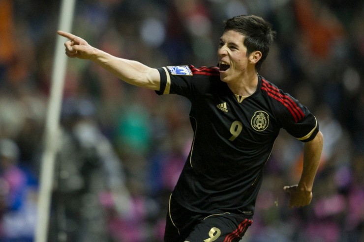 Marco Bueno tras convertir con el Tri sub-20. Créditos: Imago7