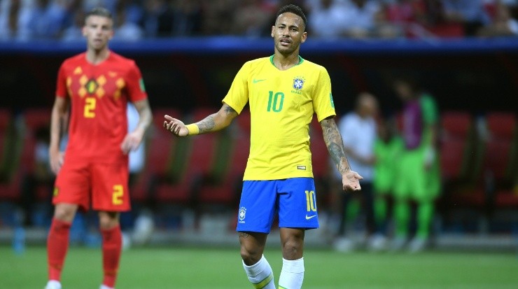 Neymar Jr, Brazil vs Belgium, FIFA World Cup Russia 2018.(Laurence Griffiths/Getty Images)