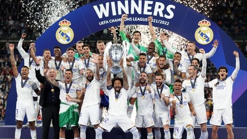 Festejo del título de Champions League.