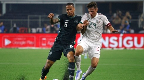 Santiago Gimenez scored one of Mexico's goals against Nigeria