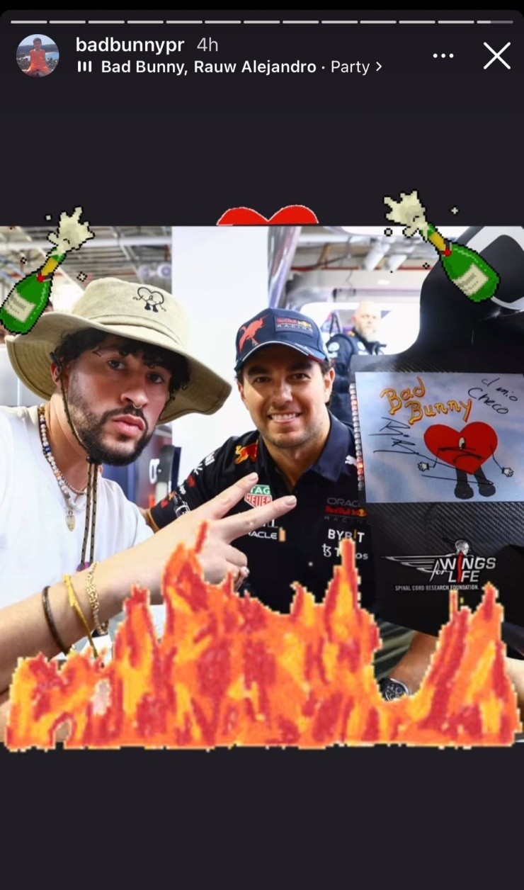 Bad Bunny y Checo Pérez (3)