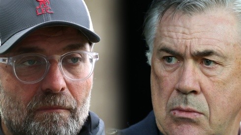 Jürgen Klopp y Carlo Ancelotti, entrenadores de Liverpool y Real Madrid.