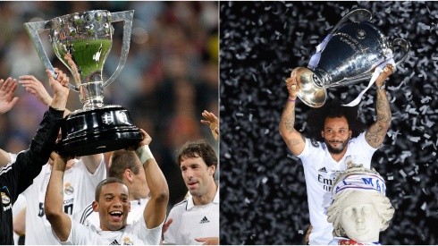 Denis Doyle/Getty Images; Primeiro título de Marcelo no Real Madrid, uma La Liga e último título de Marcelo na equipe, uma Liga dos Campeões