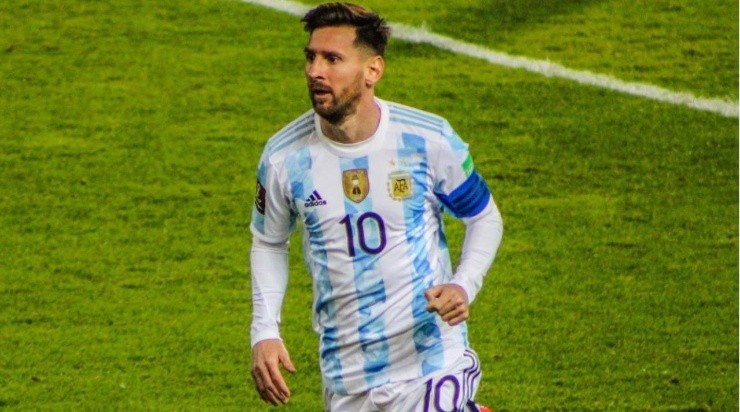 Lionel Messi with Argentina during Conmebol WCQ against Uruguay (Kelvin Loyola)
