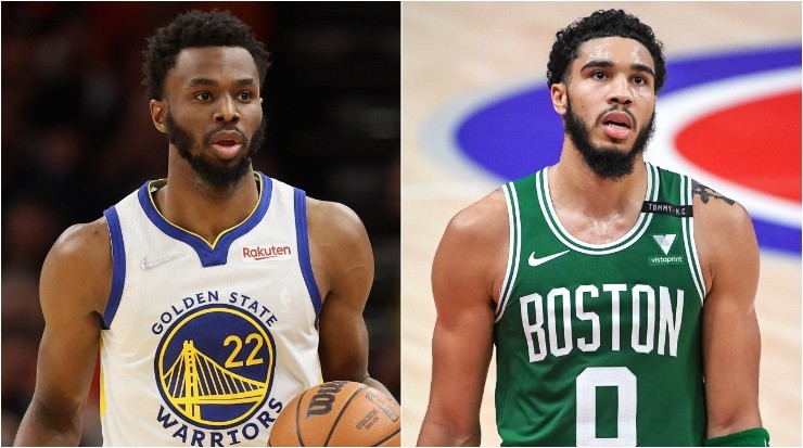 Andrew Wiggins y Jayson Tatum. (Getty Images)