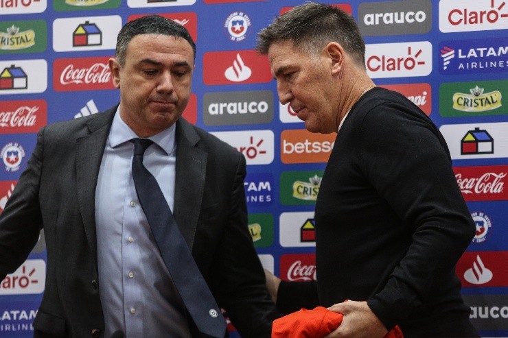 Cagigao presentó a Berizzo como nuevo DT de La Roja | Foto: Agencia Uno 
