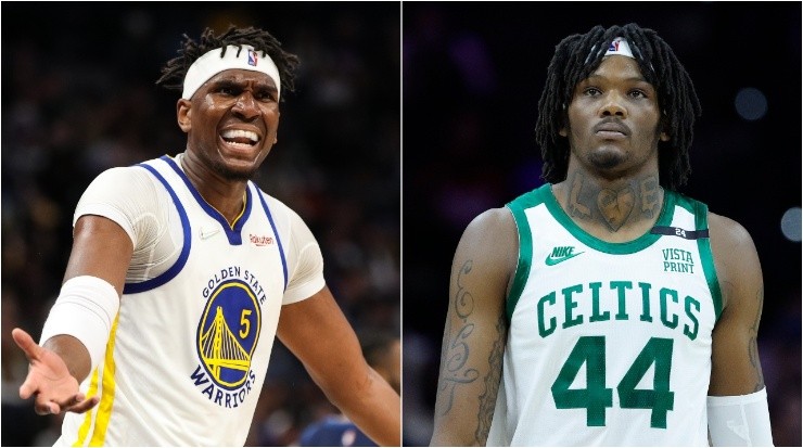 Kevon Looney y Robert Williams III. (Getty Images)