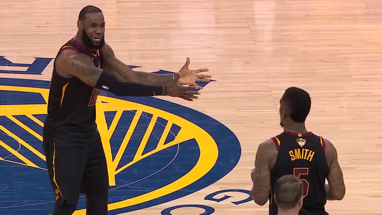 El clásico meme de LeBron James y J.R. Smith.