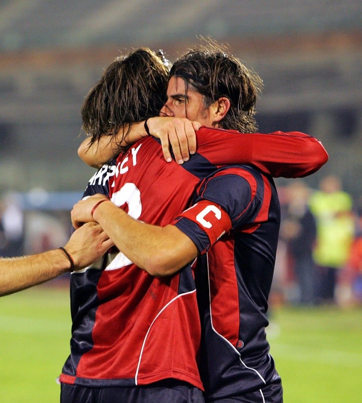 Larrivey y López compartieron en Cagliari | Foto: Getty Images 