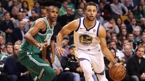 Stephen Curry y Al Horford.