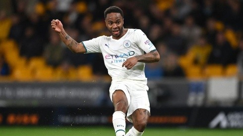 Sterling en partido de Manchester City.