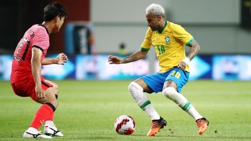 Foto: Chung Sung-Jun/Getty Images: Neymar era dúvida, mas entrou em campo e marcou dois