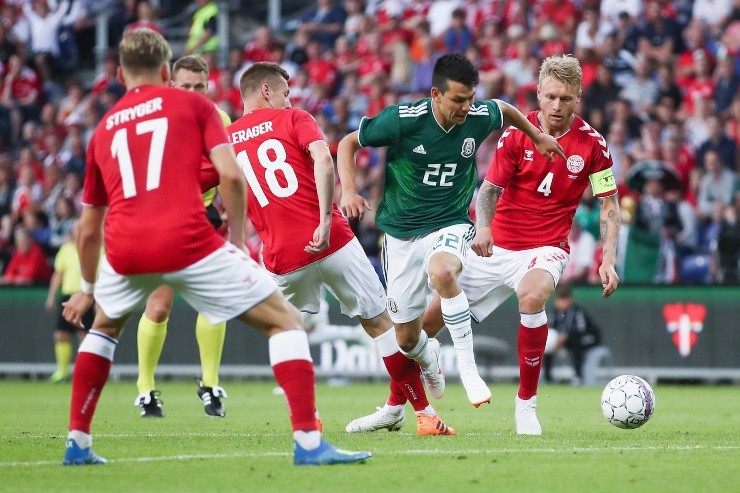 Hirving Lozano México vs Dinamarca 2018