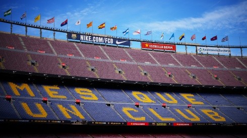 General view inside the Camp Nou stadium