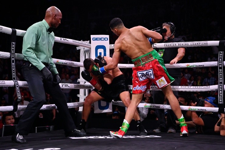 Benavidez no dejó dudas en su victoria ante Lemieux. Créditos: Getty Images