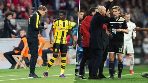 Dembélé con Tuchel y ten Hag con de Jong.