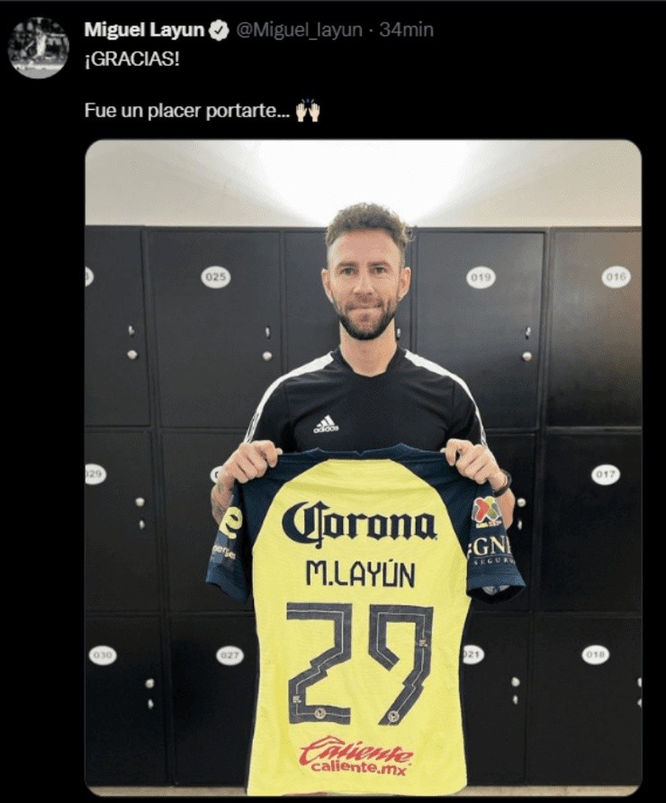 Miguel Layún América Twitter