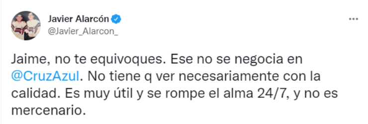 Javier Alarcón defendió a Ignacio Rivero