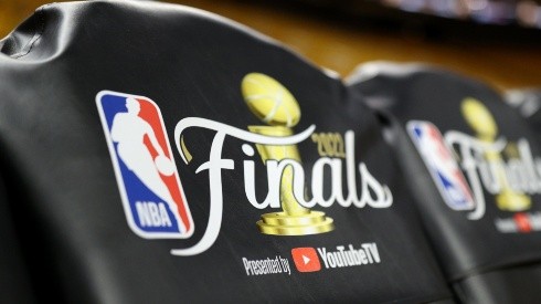 A detail of seats prior to Game One of the 2022 NBA Finals
