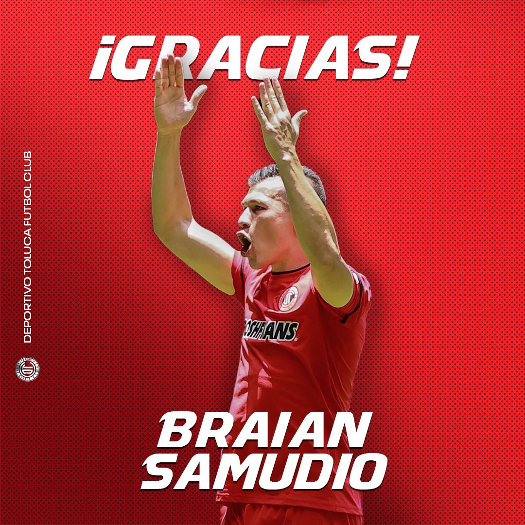 Braian Samudio se va de Toluca