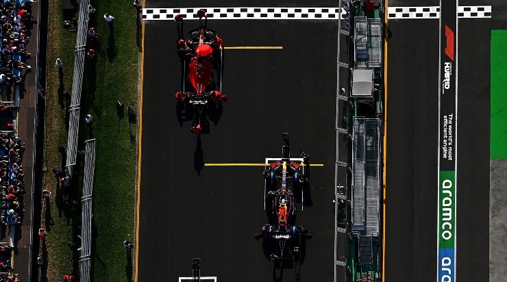 ¿Logrará Ferrari esta foto en los próximos GP? (Getty)
