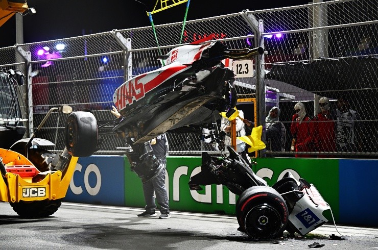 El brutal accidente de Schumacher en Arabia Saudita. Créditos: Getty Images