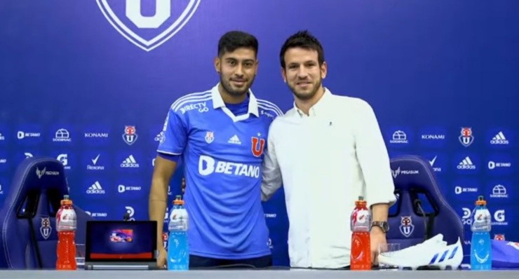 Emmanuel Ojeda junto a Manuel Mayo | Foto: Captura U. de Chile 