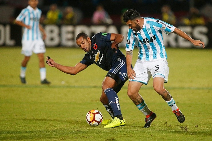 Nery Domínguez en un partido disputado ante la U en Copa Libertadores | Foto: Getty Images 