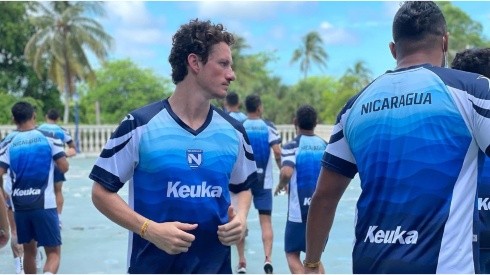 Nicaragua train for the game against Bahamas