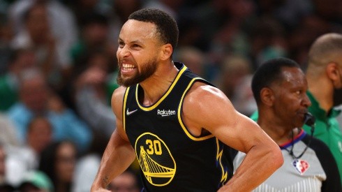 Stephen Curry en Golden State Warriors vs. Boston Celtics