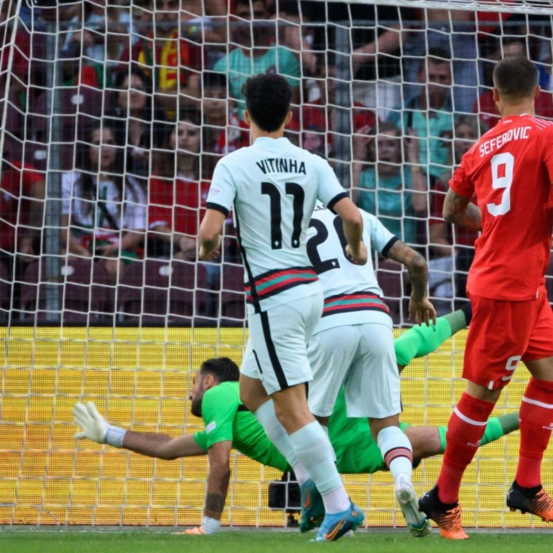 Suiza bajó a Portugal y sumó sus primeros puntos en la Nations League