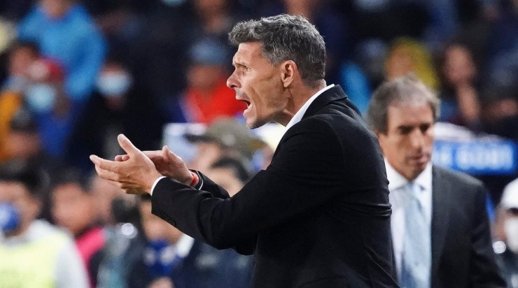 Pachuca, Hidalgo, 22 de mayo de 2022. Fernando Ortiz, director tecnico, durante el partido de vuelta de las Semifinales del Torneo Grita Mexico Clausura 2022 de la Liga BBVA MX, entre los Tuzos del Pachuca y las Águilas del America, celebrado en el estadio Hidalgo. Foto: Imago7/ Rafael Vadillo