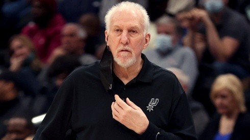 Head coach Gregg Popovich of the San Antonio Spurs