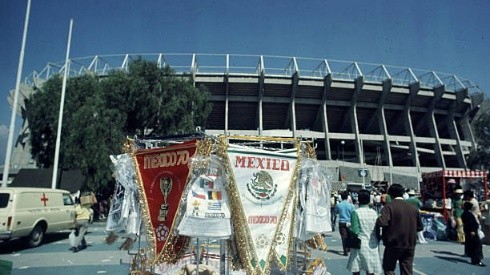 El estadio Azteca en el mundial de 1970.