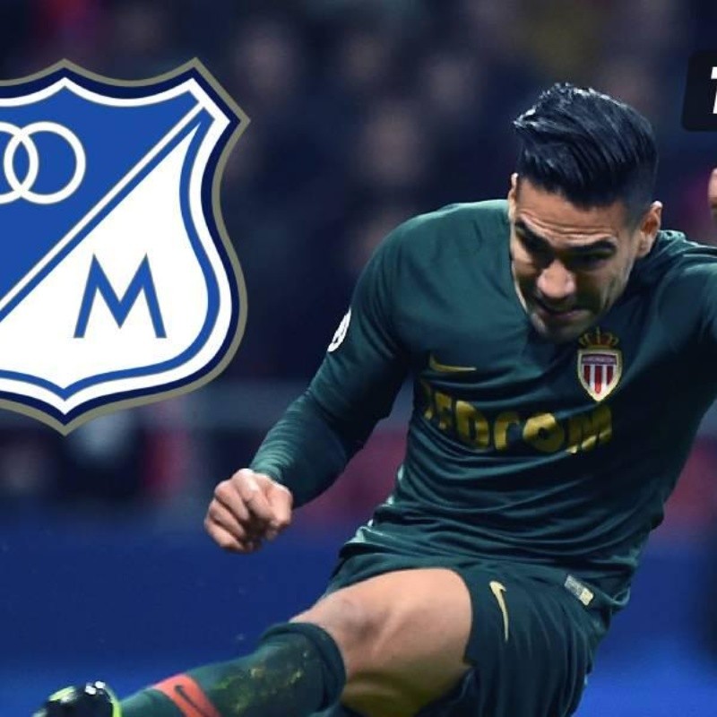 Mónaco se une al cumpleaños de Millonarios con una foto de Falcao