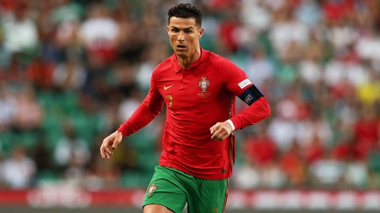 Cristiano Ronaldo en acción con Portugal.