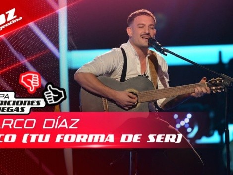 La Voz Argentina: quién es Marco Díaz, el participante que se presentó con un extraño amuleto