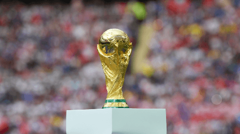 The World Cup trophy is seen during closing ceremony prior to the 2018 FIFA World Cup Final between France and Croatia at Luzhniki Stadium on July 15, 2018 in Moscow, Russia.