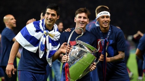 Suárez, Messi y Neymar.