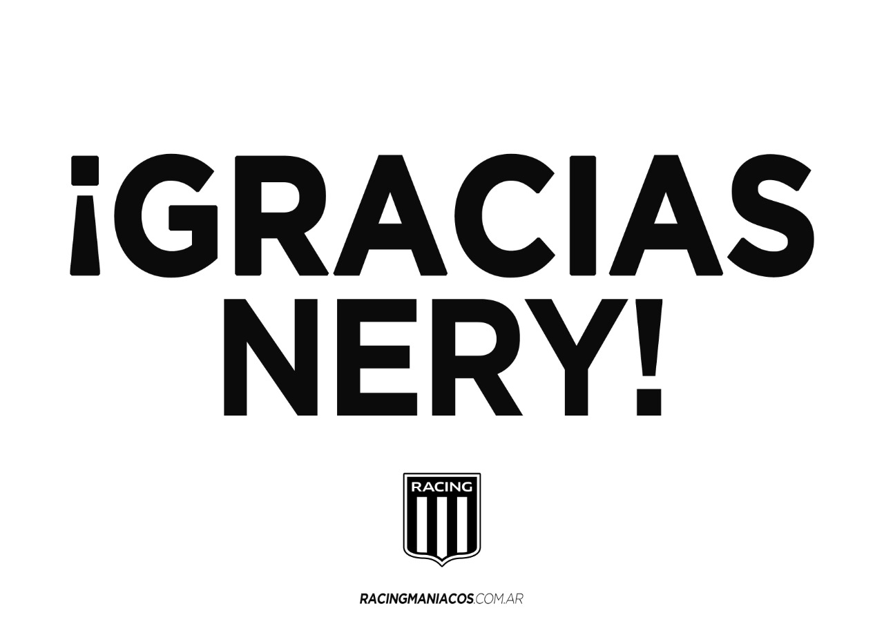 El cartel que imprimirán los hinchas de Racing | Foto: Twitter 