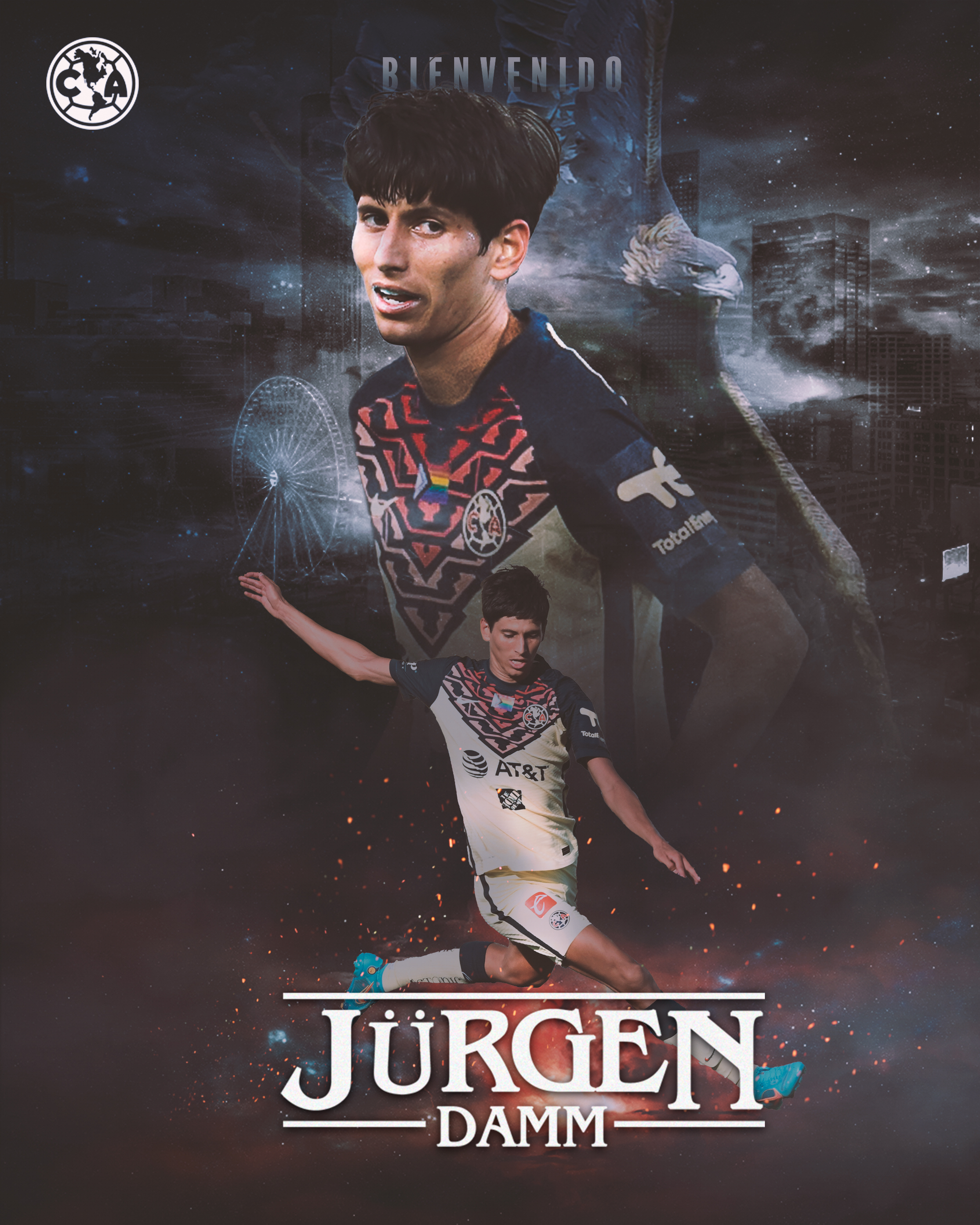 Así presentó el América a Jürgen Damm. Créditos: Jam Media