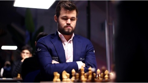 Magnus Carlsen of Norway during a chess game