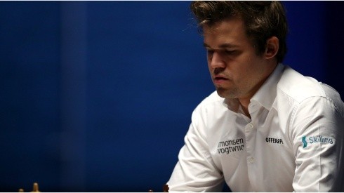 Magnus Carlsen of Norway in a chess game