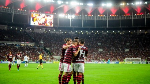 Bruna Prado/Getty Images - Equipe do Flamengo no Maracanã