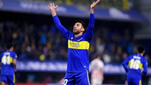 Eduardo Salvio en su último partido con Boca.