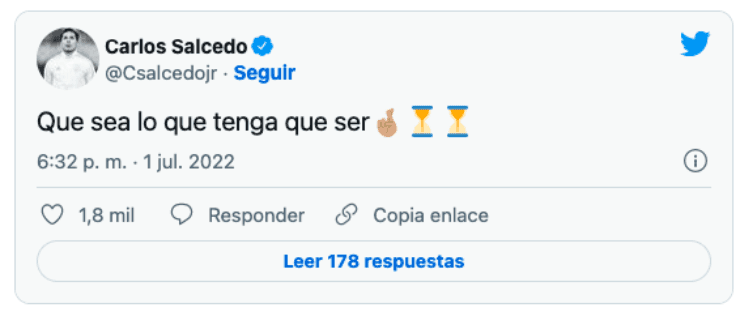 Salcedo mensaje