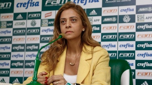 Marcello Zambrana/AGIF - Leila em coletiva do Palmeiras.